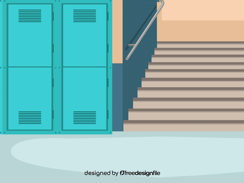 School hall vector
