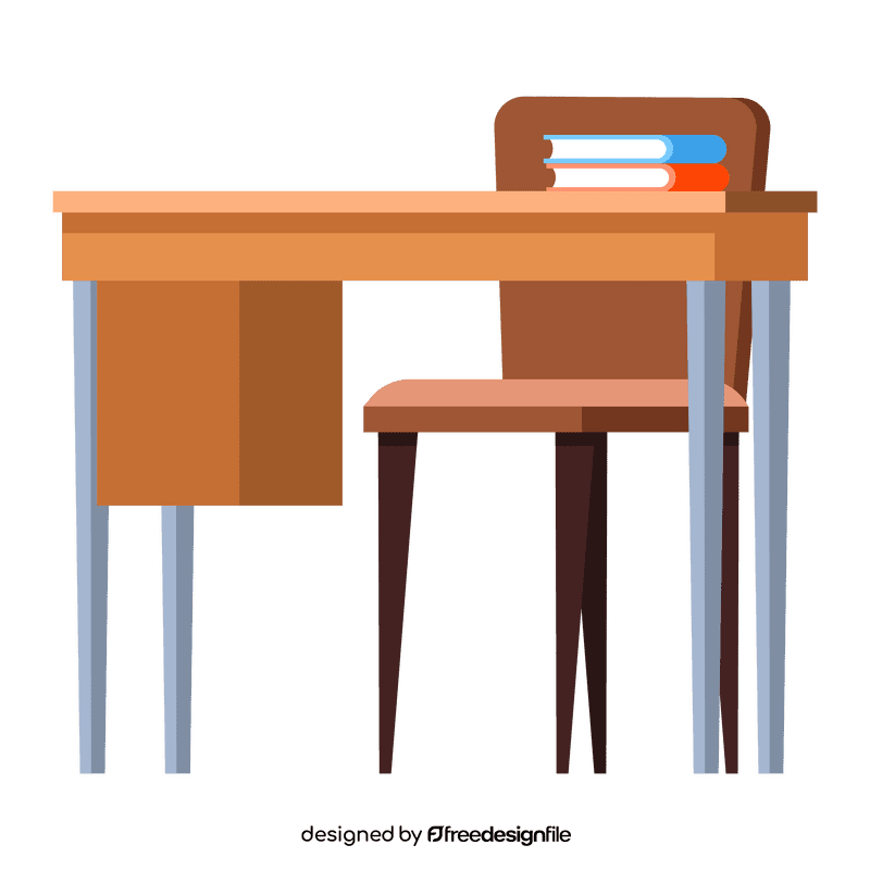 Teacher table clipart