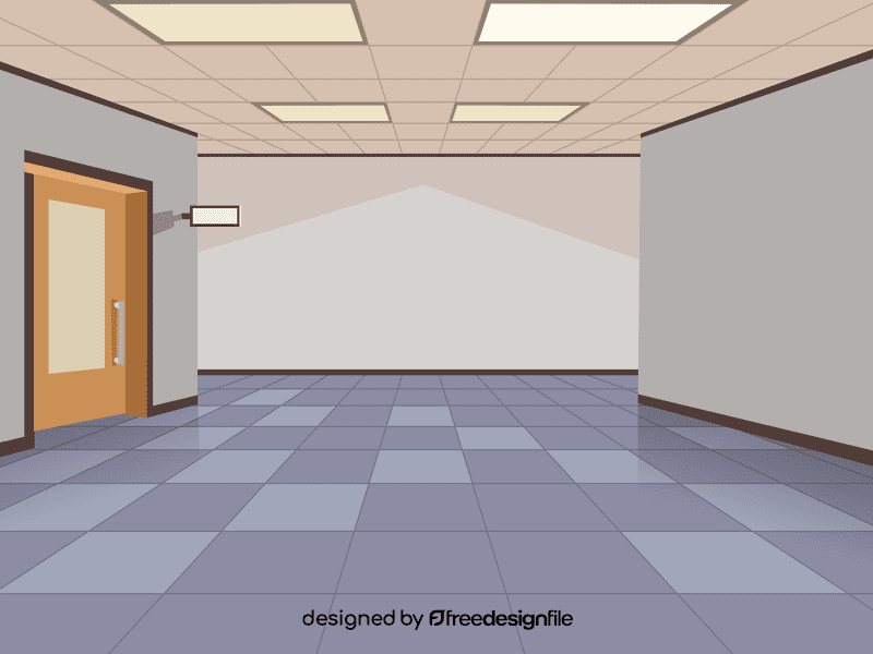 School hall vector