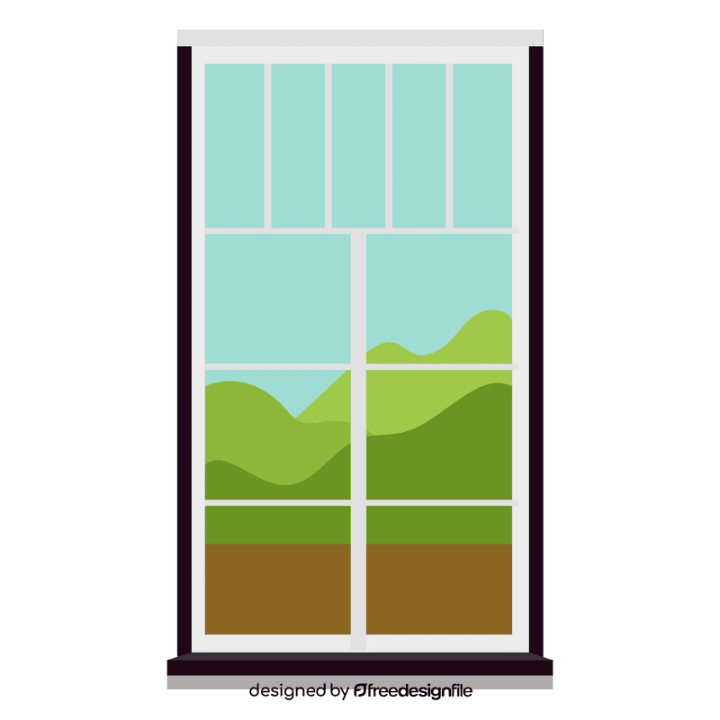 Window scenery clipart