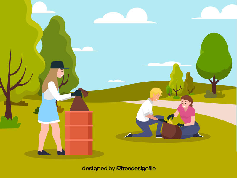 Student Community service vector