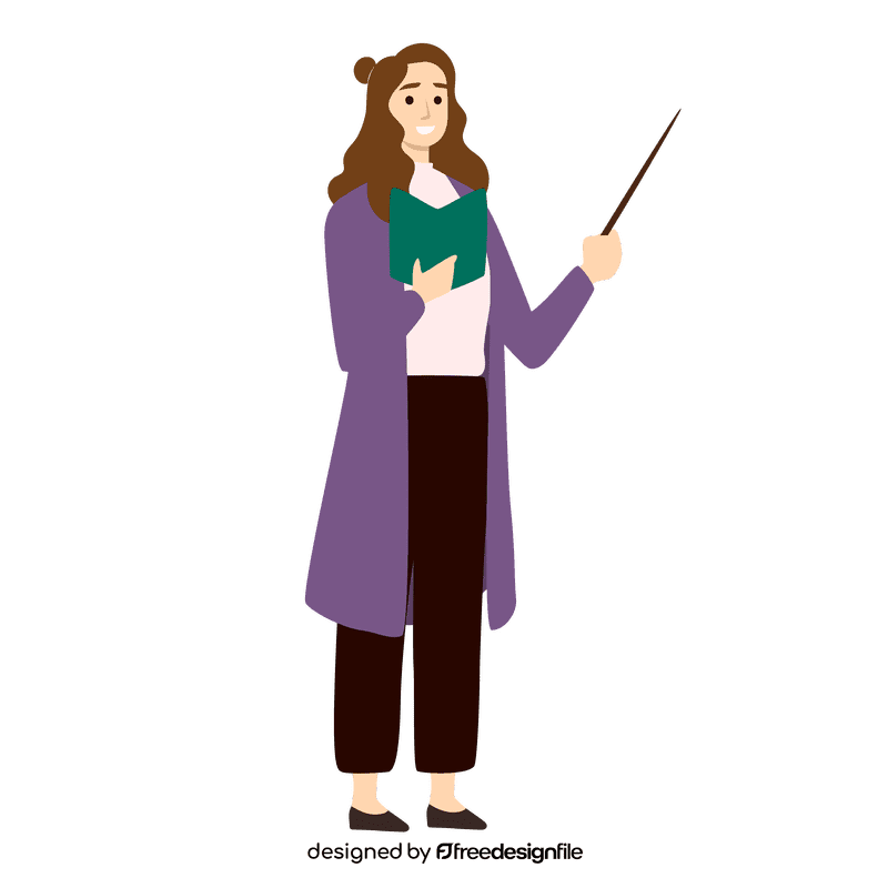 Woman teacher clipart