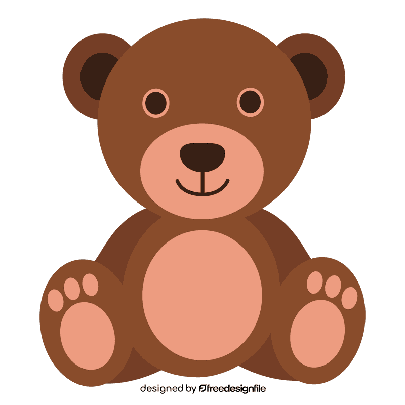 Cute teddy clipart