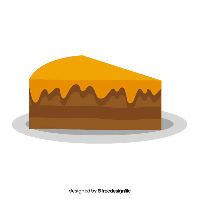 Delicious cake piece clipart