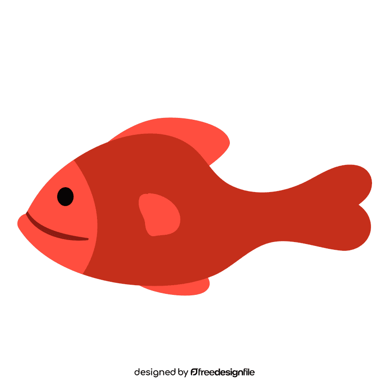 Red fish clipart