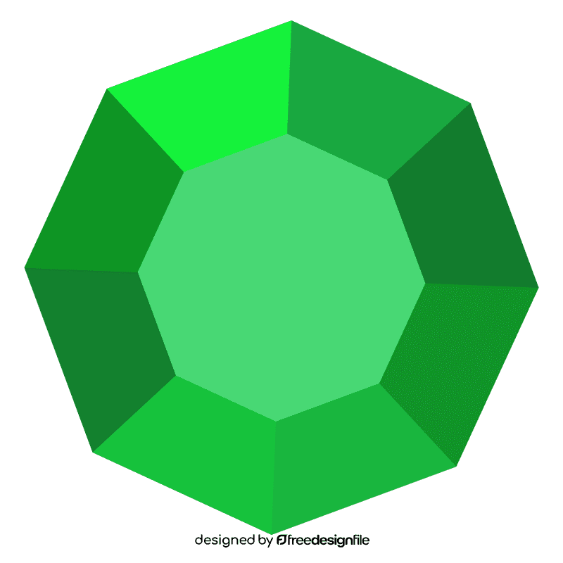 Green sapphire clipart