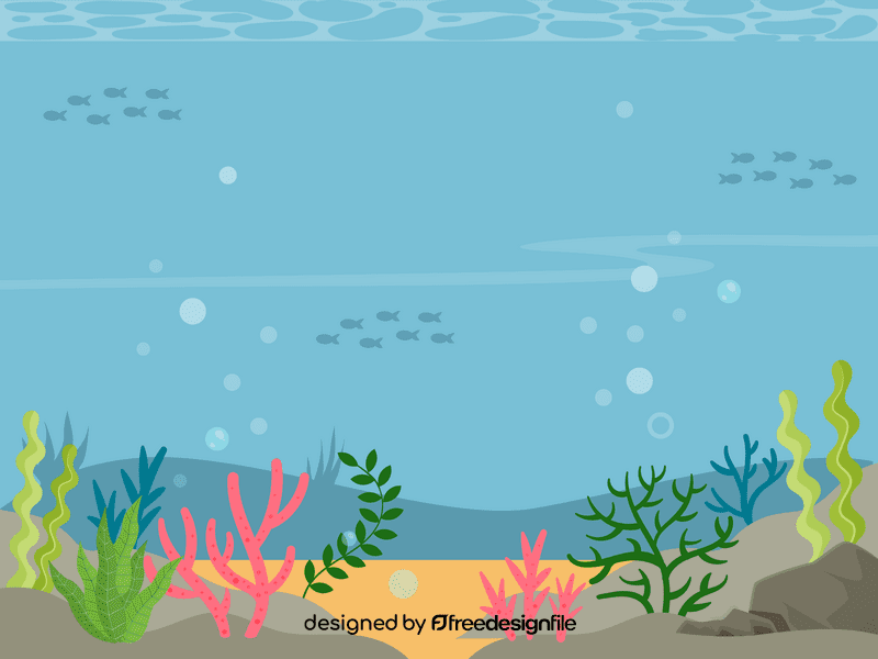 Sea background vector