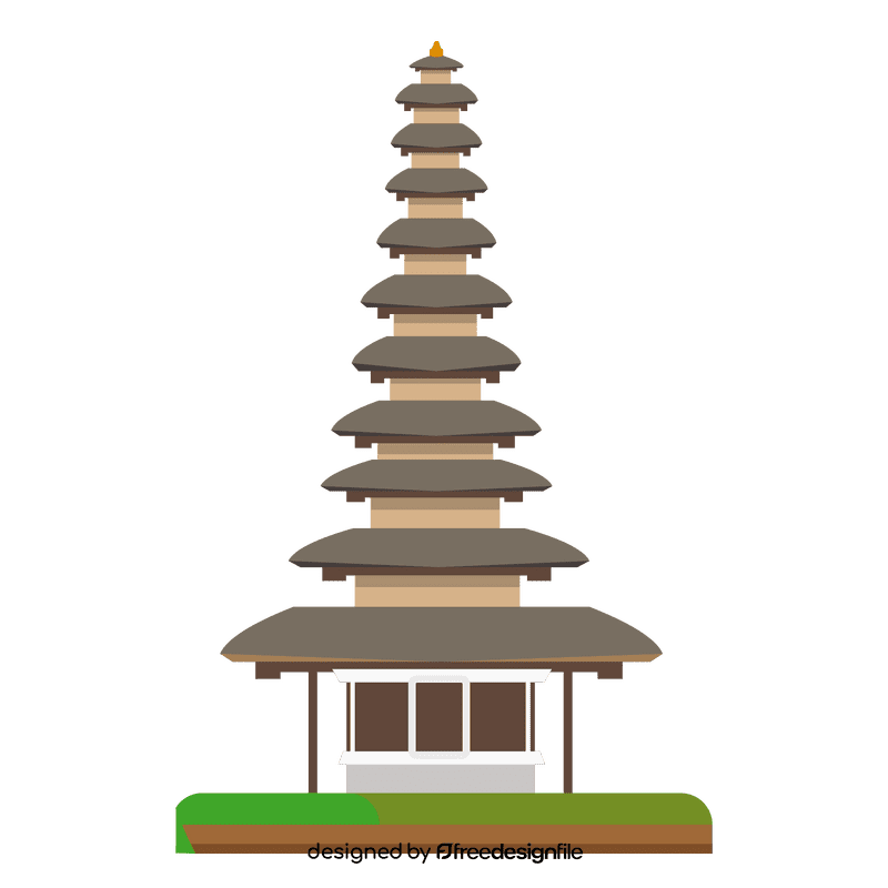 Bali temple clipart