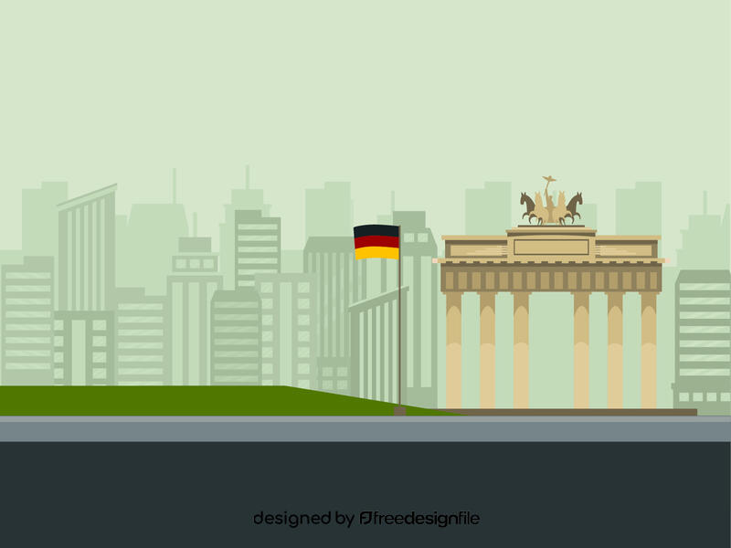 Germany street vector