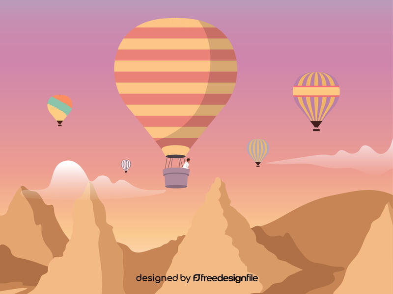 Cappadocia turkey vector