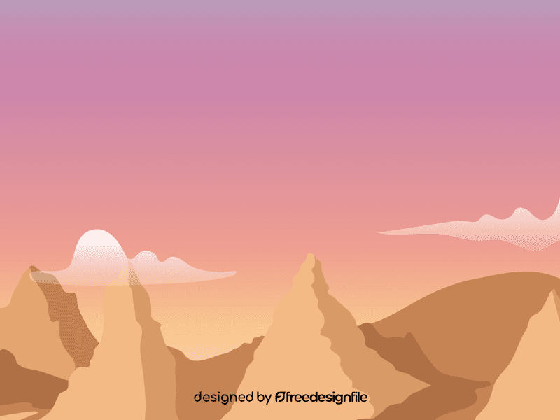 Cappadocia hill vector