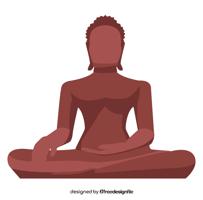 Buddha statue clipart