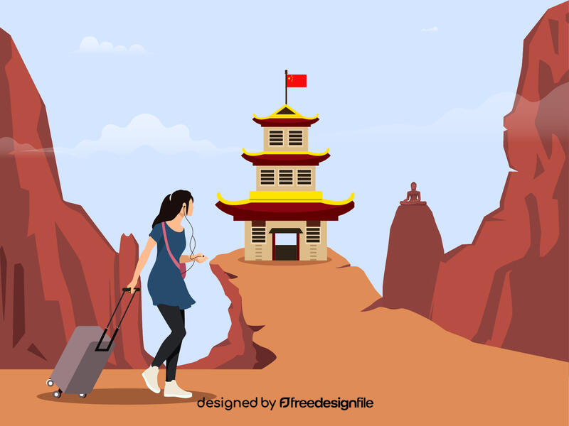 China vector