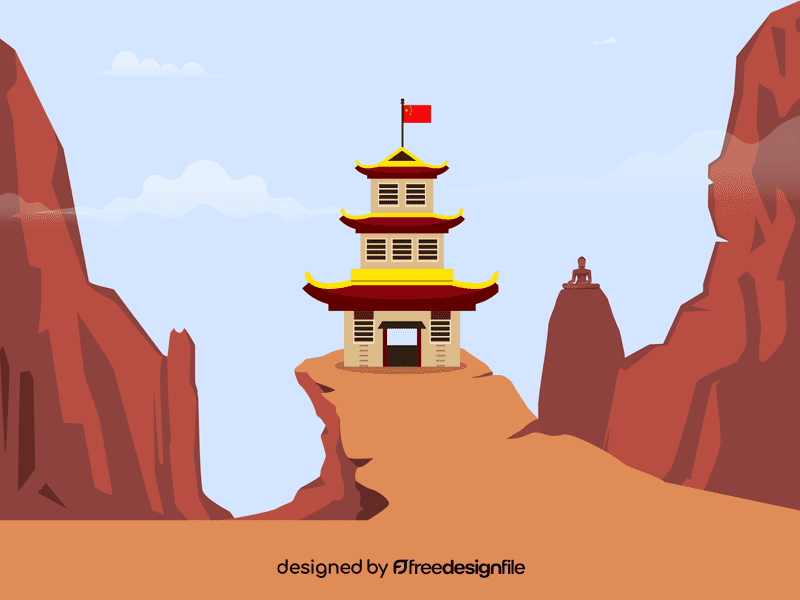 China temple vector
