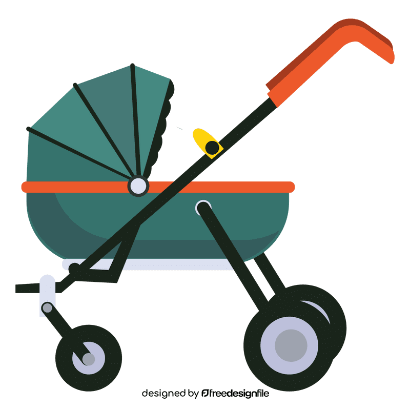 Baby stroller clipart