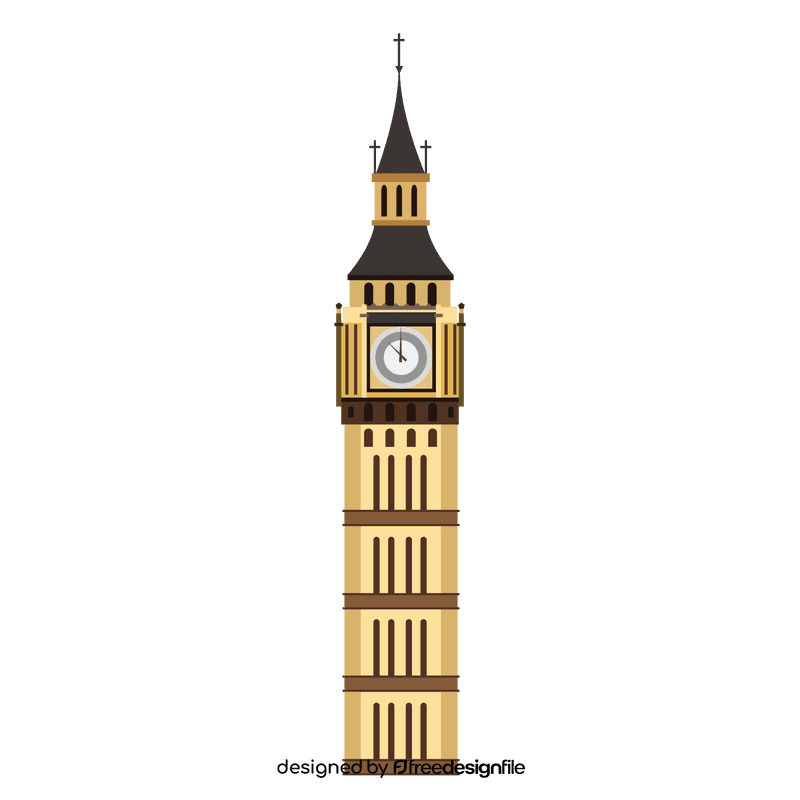 London bigben clipart