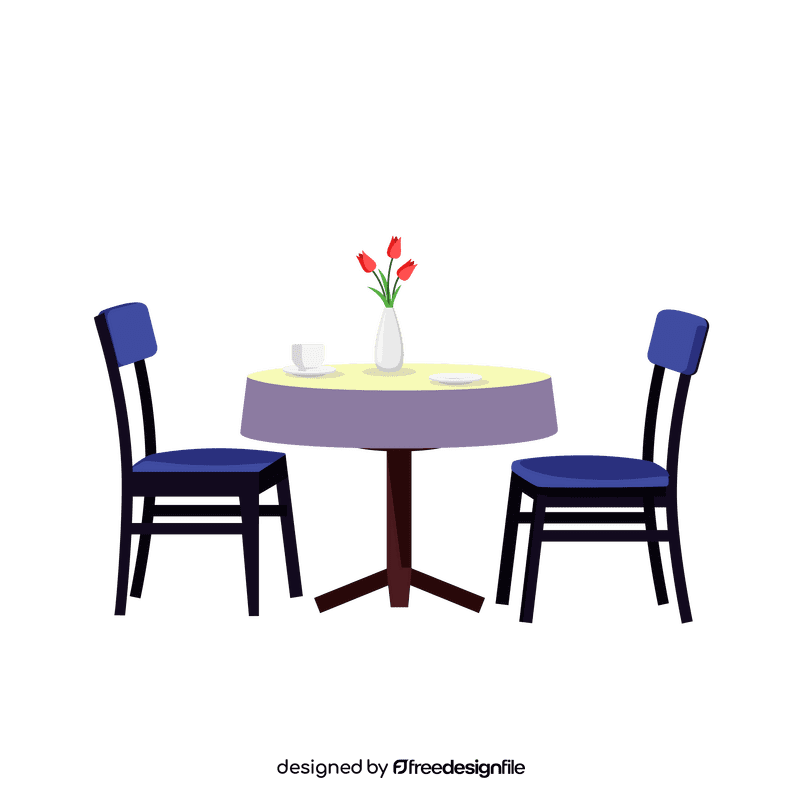 Dinner table clipart