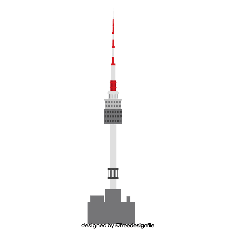 Seoul tower clipart