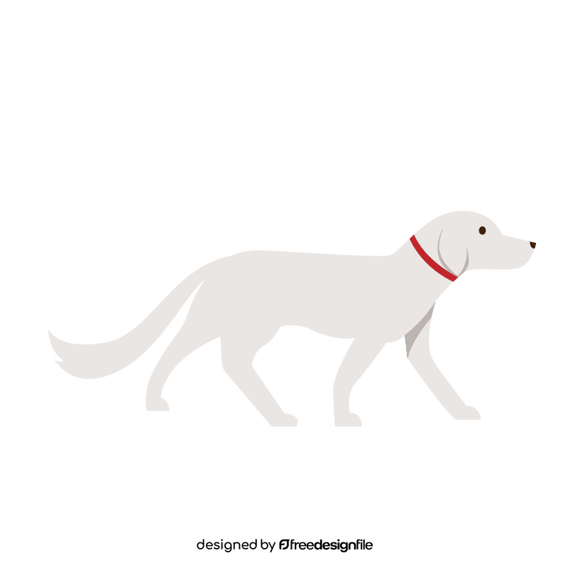 Dog walk clipart