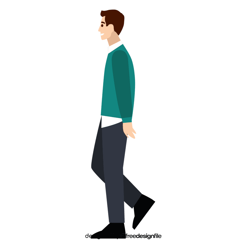 Man walking clipart
