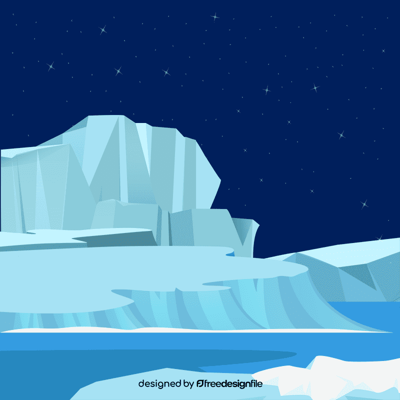 Alaska at night vector