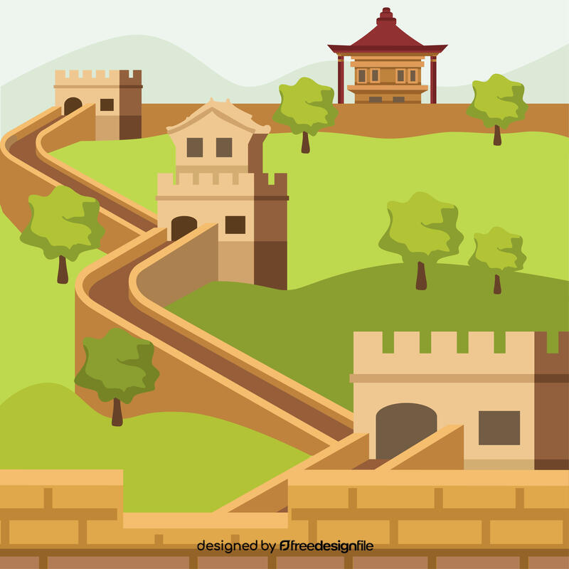 Great wall of china vector