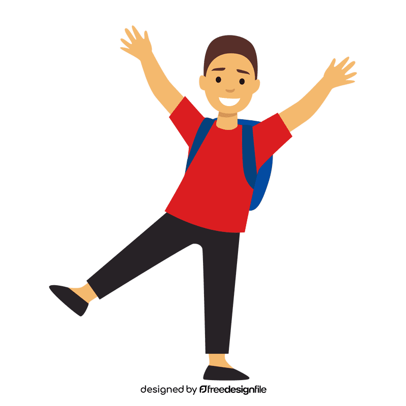 Happy little boy clipart