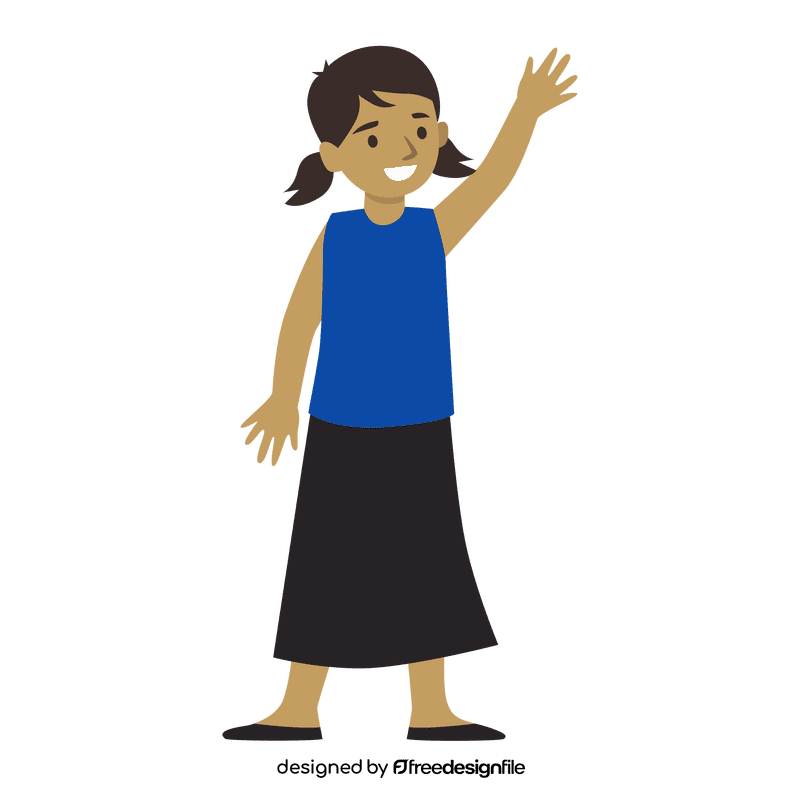 Little malaysia girl clipart