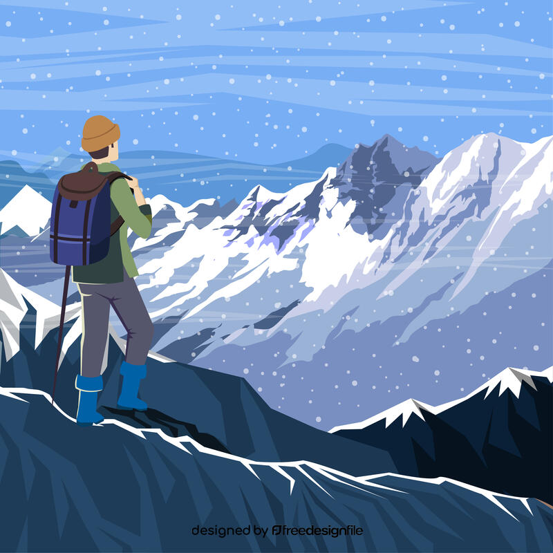 Mount everest vector