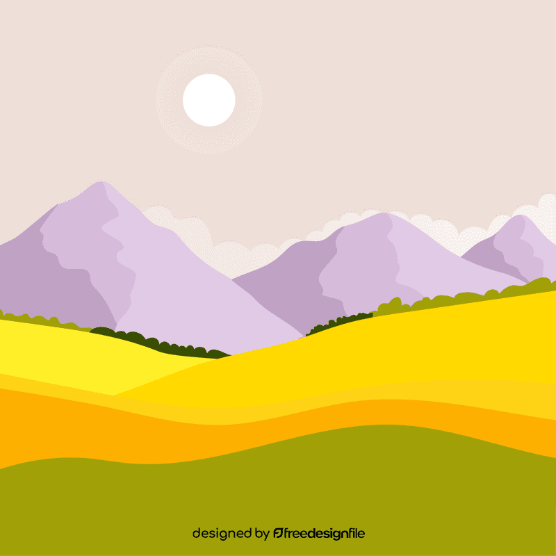 Mountain landscape vector