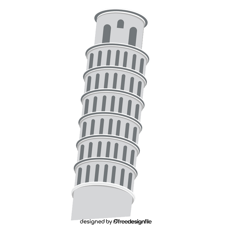 Pisa tower clipart