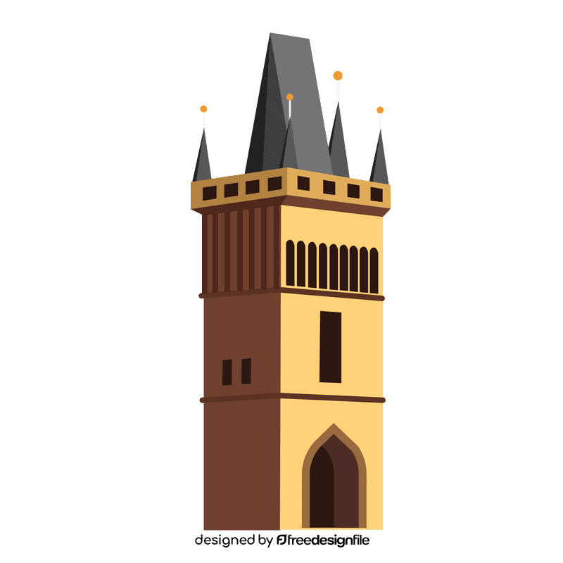 Prague landmark clipart
