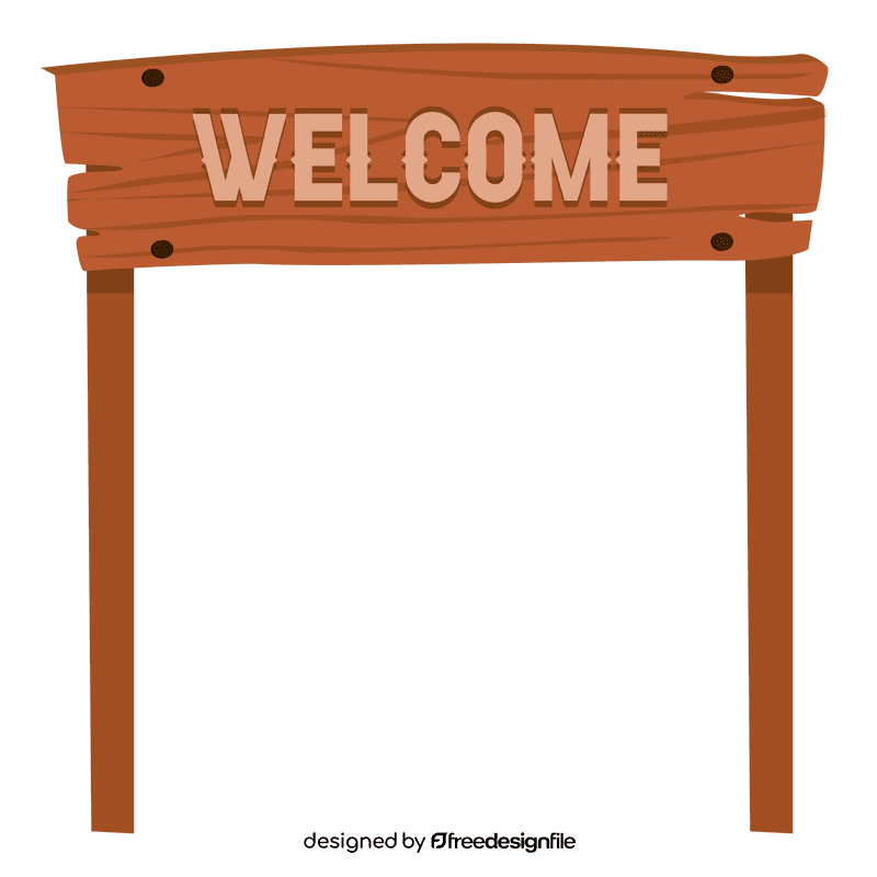 Welcome sign clipart