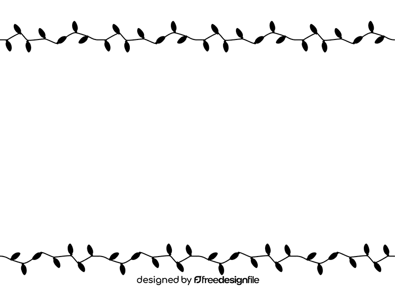 Border black and white clipart
