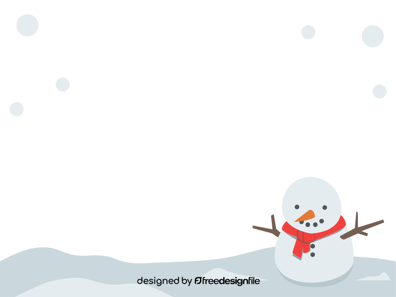 Snowman border clipart
