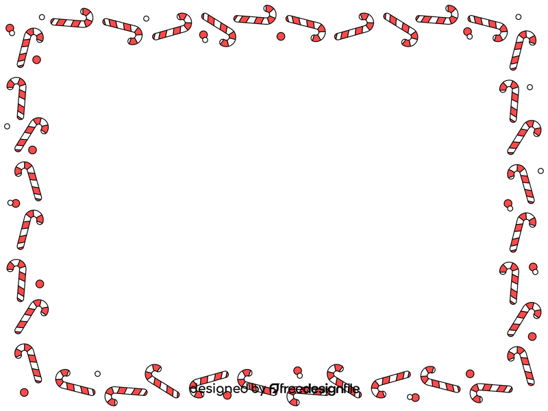 Christmas candy cane Border clipart