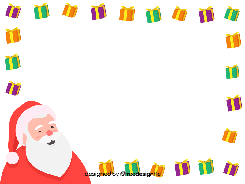Santa Claus Border clipart
