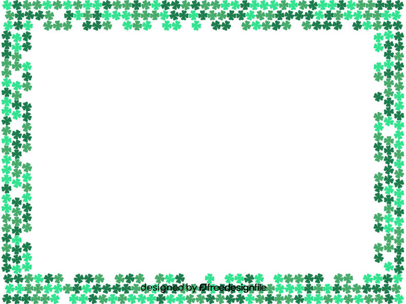 Shamrock Border clipart