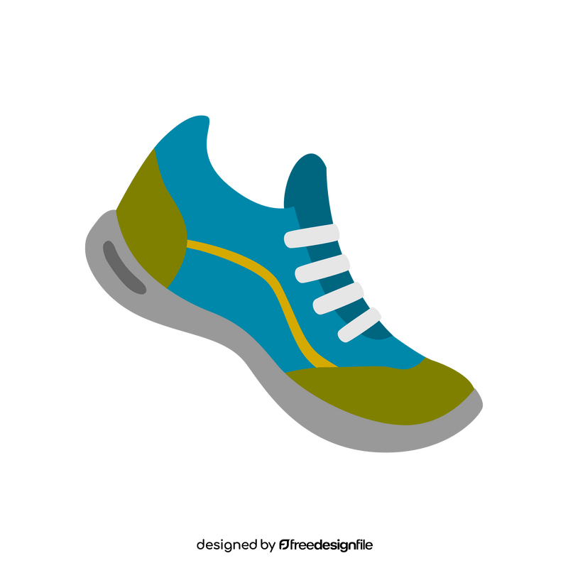 Running shoes clipart vector free download