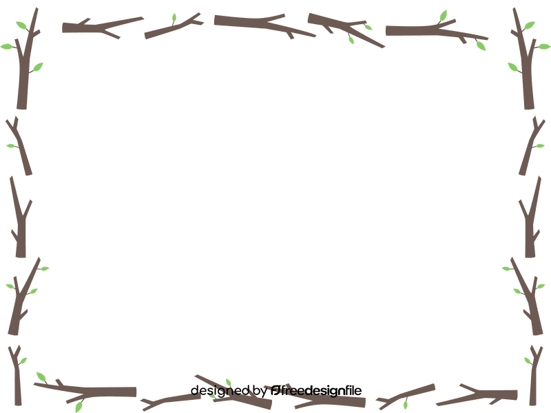 Tree branch Border clipart