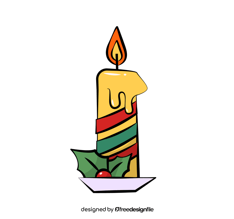 Xmas Candle clipart