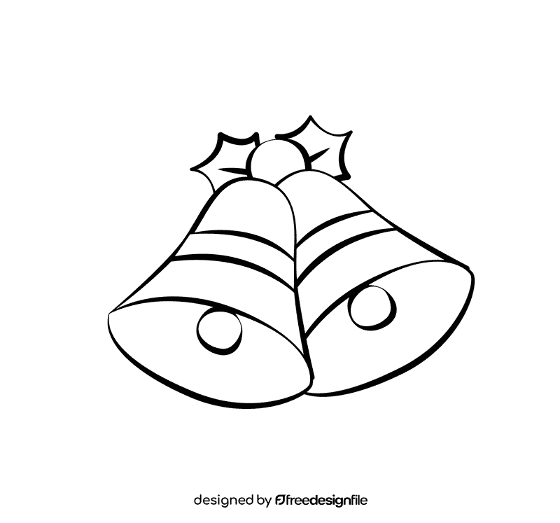 Bell black and white clipart