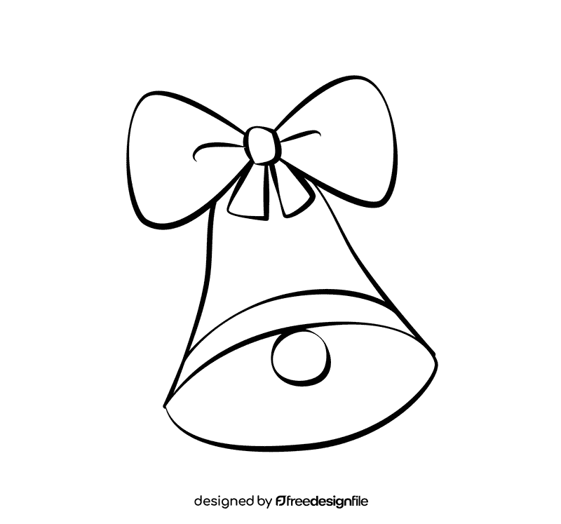 Bell black and white clipart