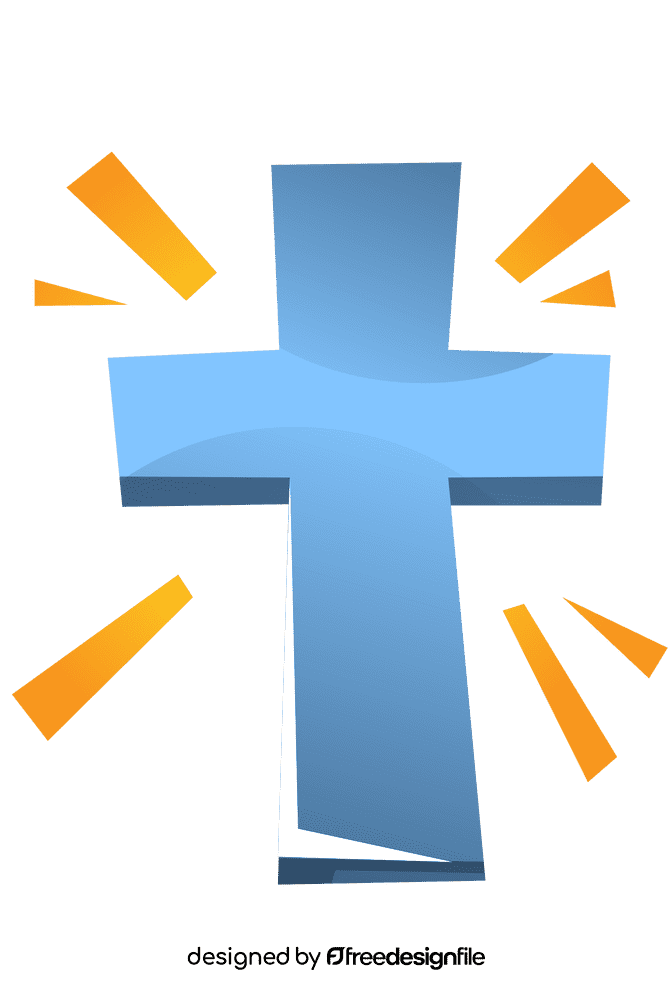 Cross shining clipart