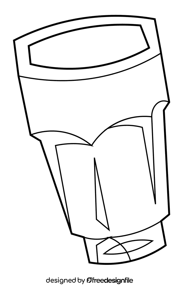 Glass elegant black and white clipart