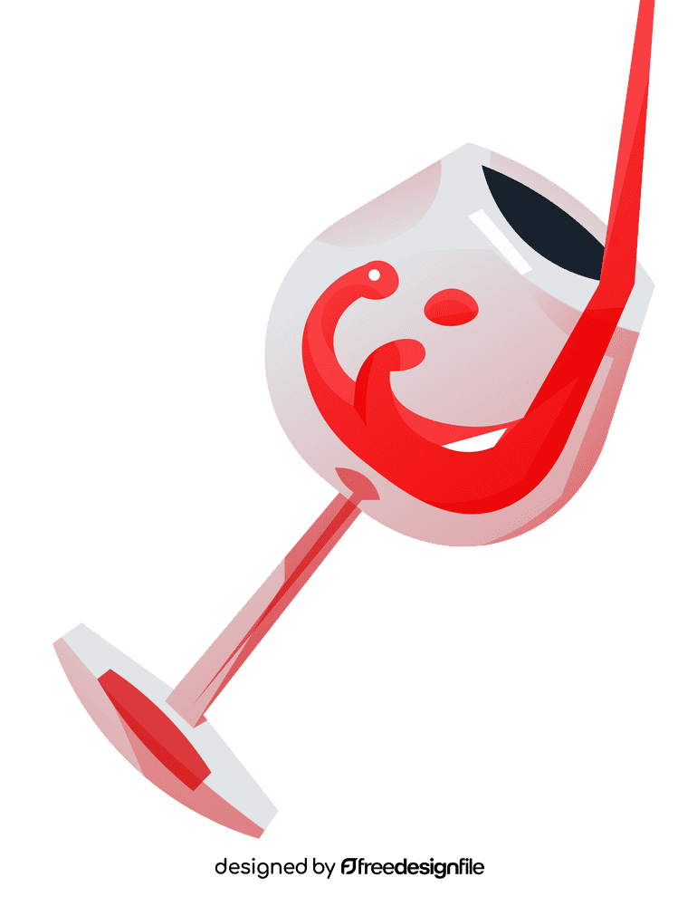 Glass wine clipart