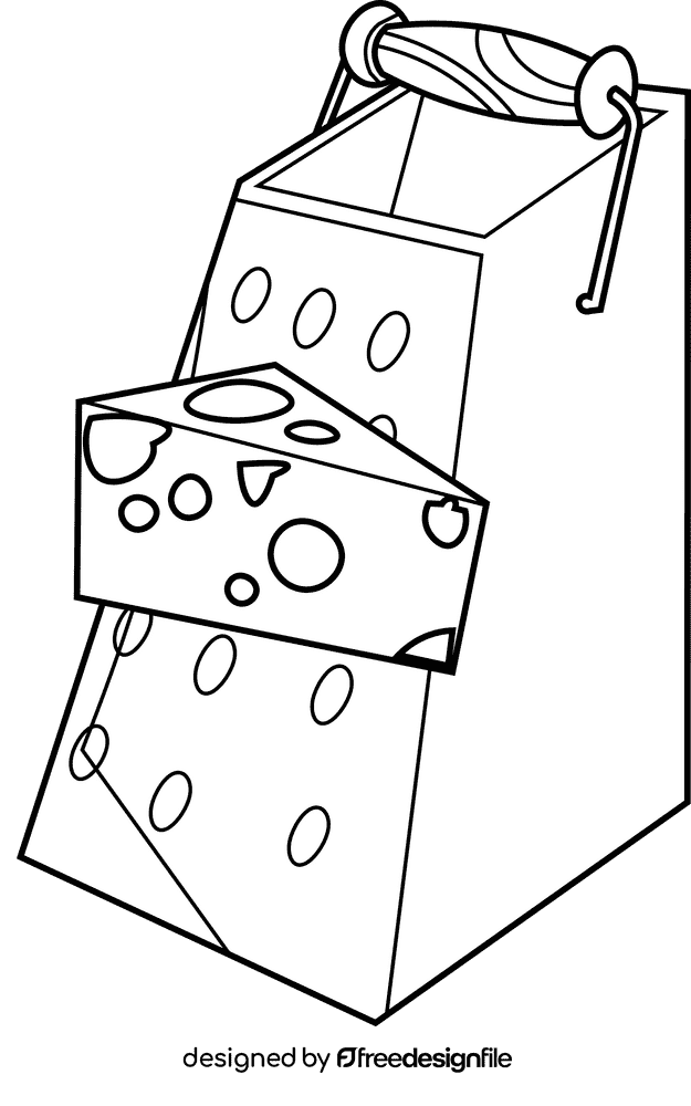 Grater cheese black and white clipart