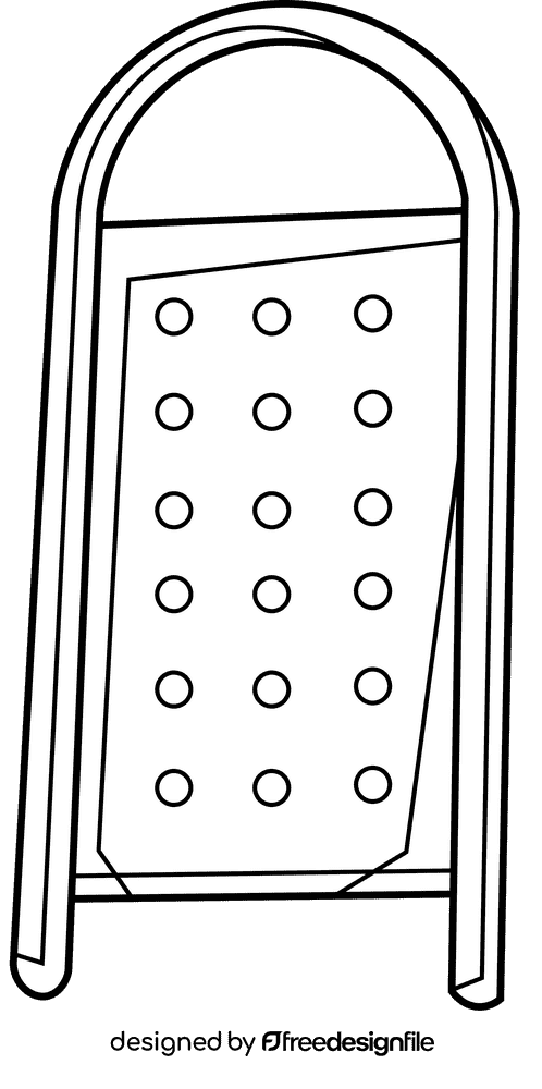 Grater light black and white clipart
