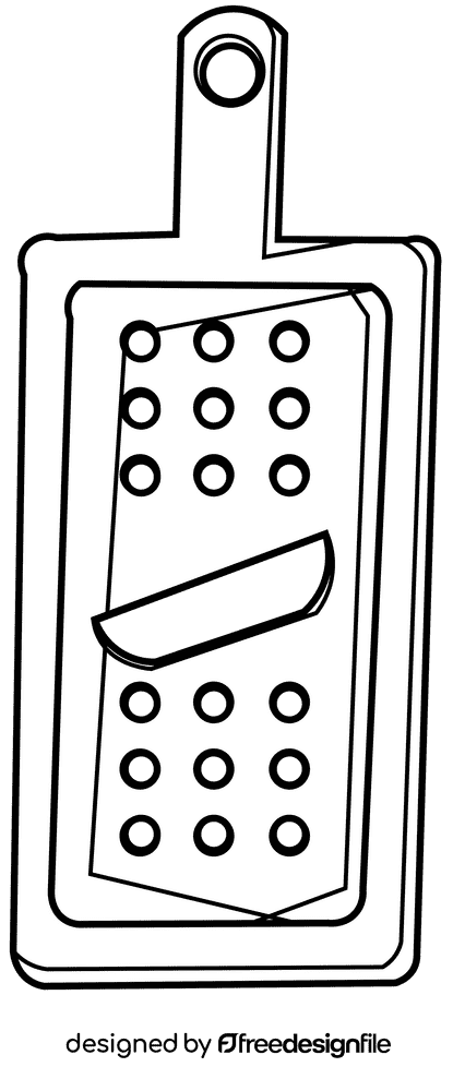 Grater light black and white clipart