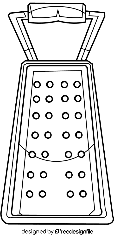 Grater light black and white clipart